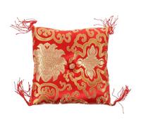 Toddmomy Handmade Square Singing Bowl Pad Meditation Cushion for Buddhist Rituals Embroidery Patterns for Temple Sound Healing Random Color