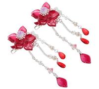 Toddmomy Hanfu Style Hair Accessories Flower Hair Clips Boys and Girls Birthday Cosplay Prom Daily Life Show Chinese Culture