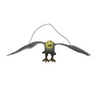 Toddmomy Hanging Bird Eagle Ornament Realistic Plastic Decoy for Garden Yard Patio Outdoor Bird Scarer Decorative 10.43X4.33X2.36 Inch