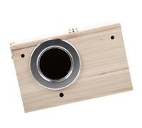 Toddmomy Hanging Bird Nesting Box Wooden Bird House for Parrots Decoration Smooth inside Weatherproof