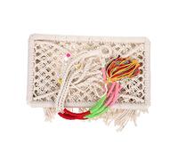 Toddmomy Hanging Cat Hammock Bohemia Style Macrame Cat Swing Bed Breathable Comfortable Design Easy to Clean for Kittens and Pets