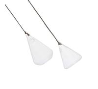 Toddmomy Hanging Hydroponic Vase White 2pcs Hanging Flower Vase High Borosilicate Glass Set Triangle Waterdrop Polyhedron for Air Plants Fern Office DIY