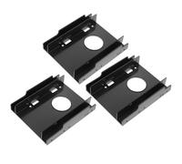 Toddmomy Hard Drive Mounting Bracket Adapter Double Slot High-Temperature Resistant Abs Material 3pcs Screw-Free Design for 2.5-inch to 3.5-inch SSD and Mechanical Hard Disk for Desktop