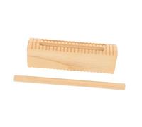 Toddmomy Hardwood Musical Rhythm Block with Mallet Percussion Stick Interactive Handcrafted Orff Instrument for Early Education Learning for Home Preschool Kindergarten