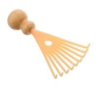 Toddmomy Head Scalp Massager for Invigorating Experience and Multifunctional Use Beige with Bamboo and Pp Material Travel Relaxation Tool for Hair and Scalp Stimulation