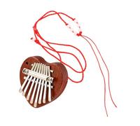 Toddmomy Heart Shaped Kalimba Keys Thumb Piano for Beginner Portable Finger Piano Musical Instrument for Boy Girl and Adults