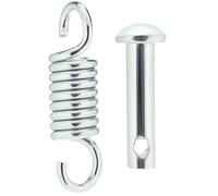Toddmomy Heavy Duty Egg Chair Hanging Kit, 360° Swivel Stainless Steel Hammock Spring Hook Set, Rustproof Replacement Parts with Bolts for Garden Swing, Boxing Punch Bags, Porch Rocking Suspension