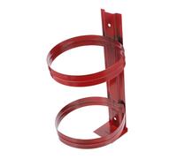 Toddmomy Heavy Duty Iron Fire Extinguisher Rack Wall Mount Bracket Thickened Red Hanger for Secure Fire Extinguisher Hanging Rust-Resistant Wall Hook for Home and Workplace Safety