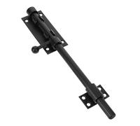 Toddmomy Heavy Duty Stainless Steel Door Bolt Latch with Slide Lock for Indoor Doors Garage and Gate Security Black Drop Bolt Easy Horizontal Installation Stylish Finish for Bathroom