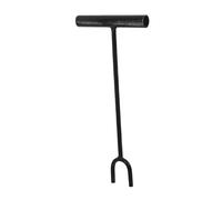 Toddmomy Heavy Duty Utility T-Handle Valve Key with Adaptable U-Fork for Rapid Water Shutoff and Control Multiuse Iron Tool for Radiator Gas and Plumbing Valves Black