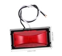 Toddmomy High Brightness Red LED Trailer Marker Light for Truck Camper Fire Truck Durable Abs Front and Rear Side Signal Lamp for Enhanced Visibility and Safety