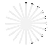 Toddmomy Hook Loop Strap Cable Tie Strip Self Adhesive 10pcs for Soccer Goal Nets with Easy Cut Size for Multiple Applications