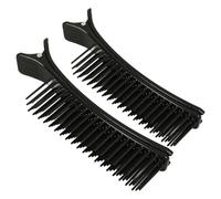 Toddmomy Hot Curler for Sectioning and Styling Resistant to Deformation 2pcs Securing Clip Hair Curler Jaw Clips for Business and Travel Use