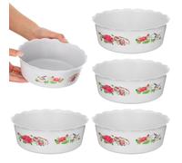 Toddmomy Hydroponic Planter 6 Inch Round Water Lily Bowl Indoor Plant Container Decorative Pot for Lotus and Aquarium Plants