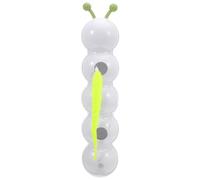 Toddmomy Indoor Cat Worm Toy: Suction Cup Rechargeable Interactive Plaything For Kittens - Electric Plume Light Sensor Kitten Toy For Training Playing