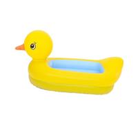 Toddmomy Inflatable Bathtub PVC Portable Shower Basin for Newborns and Dual-Mode Reclining Sitting Design Easy-Clean Material Travel-Friendly Compact Inflatable Tub