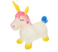 Toddmomy Inflatable Bouncy Animal Ride Boys and Girls Jumping Toy Unicorn Shape Boy Girl's Bounce Toy for Outdoor Play Indoor Playtime