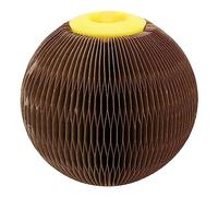 Toddmomy Interactive Dog Ball Toy Corrugated Paper Honeycomb Scratching Board for Cats Pet Plaything 1pc