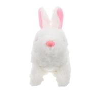Toddmomy Interactive Electric Plush Rabbit for LED Light Up Eyes Walking Bunny Stuffed Animal Friendly Safe Walking and Realistic Electronic Pet Companion