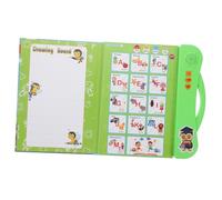 Toddmomy Interactive French English Sound Book for Audio Electronic Learning for Preschool Speaking Reading Memory Development Educational Busy Book for Year Olds