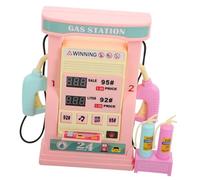 Toddmomy Interactive Gas Station with Smart Counting Voice Prompt Card Realistic Gas Pump Model for Learning Numbers Math Skills Cognitive Development Educational Play for Preschool