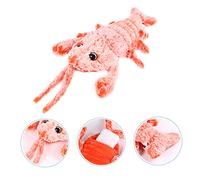Toddmomy Interactive Lobster Cat USB Rechargeable Teaser with Catnip Pocket Jumping Design to Engage Cats Washable Cover for Easy Care for Playtime and Reducing Boredom