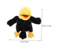 Toddmomy Interactive Owl Hand Puppet Plush with Movable Mouth Soft Material for Storytelling and Role Play Suitable for Adults Washable Bird Shaped Hand for Educational Fun