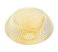 Toddmomy Iron Hollow Lampshade Iron Pendant Light Cover for Ceiling and Hanging Lamps Reusable Hollow Out Design for Home Restaurant Hotel Decor Golden UFO Shape