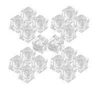 Toddmomy Irregular Square Acrylic Ice Cubes 50Pcs Reusable Fake Ice for Craft Projects Table Setting Decoration