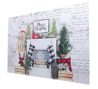 Toddmomy Kate Christmas Backdrop Vinyl Wall Tapestry with Realistic Detail, High Resolution and Light Weighted Christmas Photo Backdrop for Photography and Parties