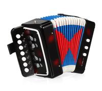 Toddmomy Key Button Accordion Musical Instrument Lightweight for Early Education Learning and Birthday Gift Mini Accordion for Developing Rhythm and Creativity