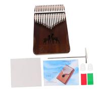 Toddmomy Key Kalimba Thumb Piano with Deer Pattern Beginner-friendly Portable Mbira Musical Instrument Smooth Polished Surface Includes Self-study Book for Easy Learning Suitable for
