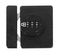 Toddmomy Keyless Password Cabinet Lock for Bifold Doors Adhesive Screw Mount Barn Door Latch Secure Closet Pantry Shed Access Fast Combination Unlocking Black