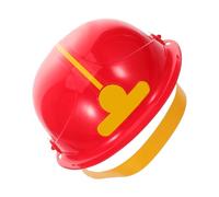 Toddmomy Kids Firefighter Helmet Plastic Fireman Hat Safety Construction Hard Hat Toy for Boys Role Play Party Cosplay Accessory Red