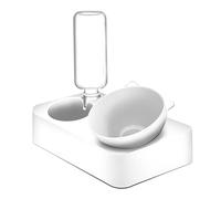 Toddmomy Knock Cat Bowl Cover Water Feeder for Cats Automatic Pet Feeder and Water Dispenser Raised Pet Bowl