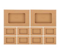 Toddmomy Kraft Paper Postcard Boxes Elegant and Practical with Open Window 10pcs Lightweight and Smooth Paper Envelop Boxes for Annual Reports and Letters Storage