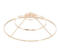 Toddmomy Lamp Fix Ring 3-Tier Metal Wire with Crystal Detail, 25Cm Diameter Lampshade Holder for DIY Lamps in Scenes Including Restaurants