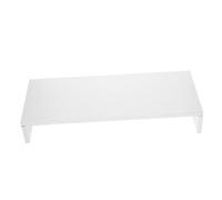 Toddmomy Laptop Stand and Monitor Stand with Space Saving Design Multi-function White White Screen Riser Shelf Environment-friendly Mdf Material to Raise Monitor for Office and Home Use