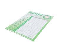 Toddmomy Large Banjo Chord Chart Poster for Beginners Practice Guide Music Theory Chords Educational Banjo Learning Tool