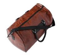 Toddmomy Large Capacity Wear Resistant PU Leather Fitness Bag for Travel and Outdoor Use Versatile Organizer Handbag with Multifunctional Compartments Stylish and Business Trip Tote