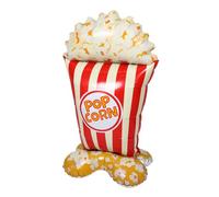 Toddmomy Large Inflatable Popcorn Balloons Realistic Movie Night Photo Prop for Birthday Party Halloween Carnival Backdrop with Quick Inflation and Design