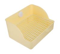 Toddmomy Large Square Pet Toilet for Rabbits and Small Animals High Sides Soft White Color Litter Box for Guinea Pigs Chinchillas and Ferrets