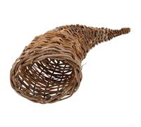 Toddmomy Large Storage Wicker Basket Lid Rattan Cornucopia Basket for Kitchen Home Bread Snack Fruit Storage