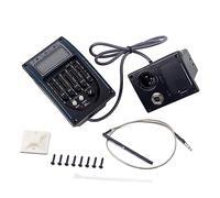 Toddmomy Lc Band Guitar Pickup Preamp Eq Tuner Blue Piezo Pickup for Acoustic Guitars Feedback Elimination and Sound Shaping No Battery Required Model