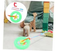 Toddmomy Learning Walker Push and Pull Plastic Walker Cart with Swinging Hands for Balance and Muscle Development Educational Push Along Wheel for Boys Random Color