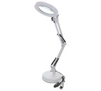 Toddmomy LED 5X Magnifier Lamp with Adjustable Arm and Rotating Head, USB Powered Desk Lamp for Beauty, Craft Reading