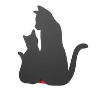 Toddmomy LED Cat Shaped Wall Lamp Voice and Light Control Night Light for Rooms and Corridors Acrylic Guide Plate with Uniform Soft Lighting Energy-Saving LED Shadow Lamp in Black