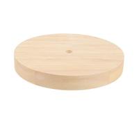 Toddmomy LED Wooden Light Base for Table Lamps Stable Flat Bottom Round Display Stand Lightweight Portable Wood LED Light Display Pedestal Suitable for Bedroom Living Office Study Socket