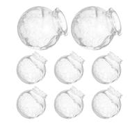 Toddmomy Light Fixture Replacement Globe 8pcs Glass Round Crackle Finish Replacement Shade for Outdoor Pendant Light Fixture