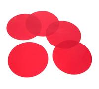 Toddmomy Lighting Gel Plastic Film 5pcs Red PET Color Correction Sheets for Dining Areas Featuring Delicate Touch